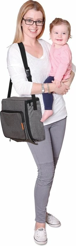 Dream Baby Stoelverhoger Voor Eetkamerstoel - Booster Seat - Zitkussen - Volledig Draagbaar - Met Veiligheidsriemen - Grijs 4 Dream Baby Stoelverhoger Voor Eetkamerstoel - Booster Seat - Zitkussen - Volledig Draagbaar - Met Veiligheidsriemen - Grijs - Afbeelding 4