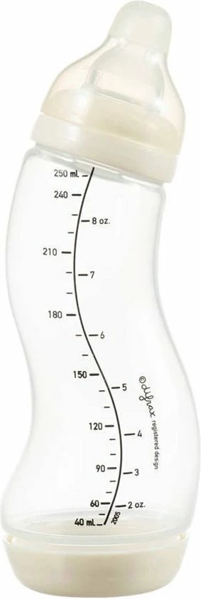 Difrax Anti-Colic S-Babyfles Natural - 250 Ml - Popcorn/Creme 1 Difrax Anti-Colic S-Babyfles Natural - 250 Ml - Popcorn/Creme