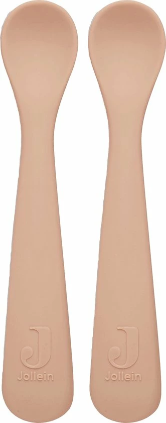 Jollein Lepeltje Siliconen - Pale Pink - 2 Stuks 1 Jollein Lepeltje Siliconen - Pale Pink - 2 Stuks