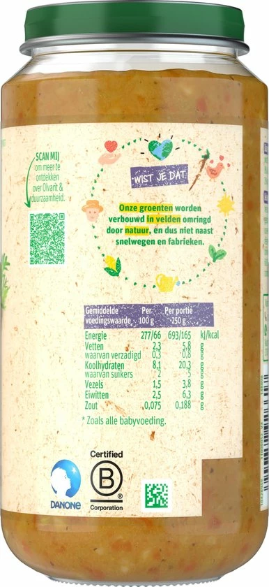 Olvarit Babymaaltijd 15+ Maanden - Wortel Kalfsvlees Aardappel - 6 X 250g 9 Olvarit Babymaaltijd 15+ Maanden - Wortel Kalfsvlees Aardappel - 6 X 250g - Afbeelding 9