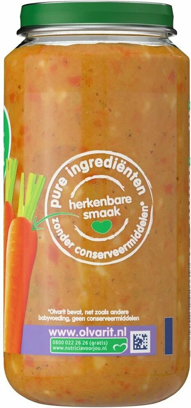 Olvarit Babymaaltijd 15+ Maanden - Wortel Kalfsvlees Aardappel - 6 X 250g 2 Olvarit Babymaaltijd 15+ Maanden - Wortel Kalfsvlees Aardappel - 6 X 250g - Afbeelding 2