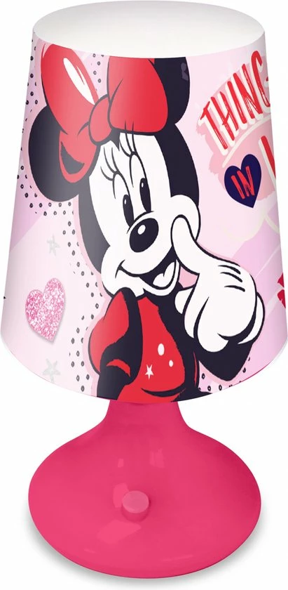 Disney Minnie Mouse Tafellamp - 18 Cm - Roze 1 Disney Minnie Mouse Tafellamp - 18 Cm - Roze
