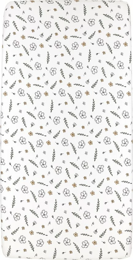 Meyco Floral Hoeslaken Ledikant - Multicolour - 60x120cm 2 Meyco Floral Hoeslaken Ledikant - Multicolour - 60x120cm - Afbeelding 2