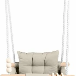 Hippe Schommels Baby / Kinder Schommel Voor Binnen Of Buiten! - Luxe Baby Swing - Zandkleur - Schommelstoel Inclusief Kussens, Bevestigingsmaterialen En Veiligheidsriem 11 Hippe Schommels Baby / Kinder Schommel Voor Binnen Of Buiten! - Luxe Baby Swing - Zandkleur - Schommelstoel Inclusief Kussens, Bevestigingsmaterialen En Veiligheidsriem -Telano-winkel 436x840 2
