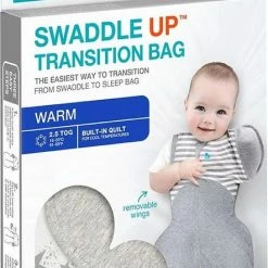 Love To Dream Babyslaapzak Swaddle Up - Inbakeren Afbouwen - Baby 4-6 Maanden - 8.5-11 Kg - Winter - Grijs Wit -Telano-winkel 443x840 2