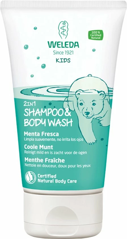 Weleda Kids 2-in-1 Shampoo & Body Wash Coole Munt 5 Weleda Kids 2-in-1 Shampoo & Body Wash Coole Munt - Afbeelding 5