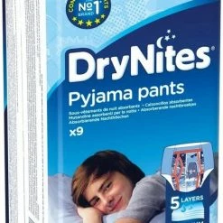 DryNites Absorberende Luierbroekjes Boy 8-15 Jaar 9 Stuks -Telano-winkel 467x840