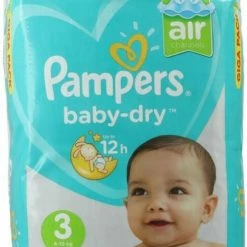Pampers Baby Dry Luiers - Maat 3 - 6 Tot 10kg -136 Stuks -Telano-winkel 468x840