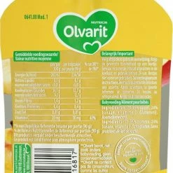 Olvarit Knijpzakjes 6+ Maanden - Appel Banaan - 6 X 90g 10 Olvarit Knijpzakjes 6+ Maanden - Appel Banaan - 6 X 90g -Telano-winkel 481x840