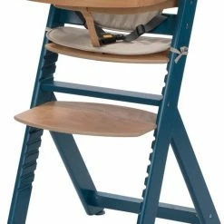 Safety 1st Timba Kinderstoel Inclusief Kussen - Petrol Blue Wood/Happy Day