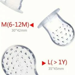 Merkloos Baby Fruitspeen En Bijtring + 3 Maten Spenen S, M + L - Blauw / Fruitzuiger / Fruit Fopspeen Voorkomt Verstikking Van Fruit / Kinderbestek / Fruitspeen Baby / Siliconen Spenen / Babyspeen Voor Groenten En Fruit BPA Vrij - Kraam Cadeau -Telano-winkel 545x840