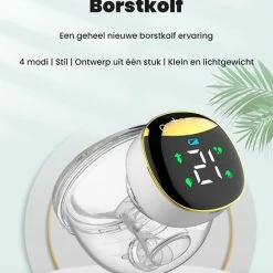 Slide Pomp SlidePomp-Draadloze Elektrische Borstkolf - Intelligente Kolfapparaten - Handsfree Borstkolf - USB Oplaadbaar - Professioneel - LCD Scherm