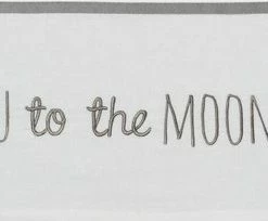 Meyco Love You To The Moon & Back Ledikant Laken - 100x150 Cm - Grijs -Telano-winkel 550x204