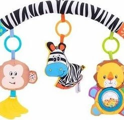 Louas Loua's Favorites Luxe Speelboog Met Leuke Dieren En Geluidjes, Activiteiten Speelgoed, Box Speelgoed, Baby Speelgoed 6 Maanden, Speelboog Wipstoel, Wagenspanner, Speelboog Baby , Autostoel Ketting, Kinderwagen Speelgoed Spiraal, Maxi Cosi Spiraal