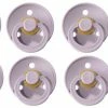 BIBS Fopspenen - Spenen Set Van 6 Stuks | 6x Dusky Lilac | Voordeelverpakking | Maat 1 - T1 Leeftijd: 0-6 Maanden