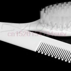 Merkloos Babyborstel En Babykam - Wit - Zeer Zachte Haartjes - Voor Baby's -Telano-winkel 550x285