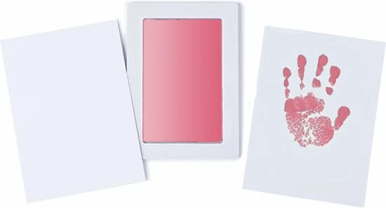 Merkloos My Unique Product Baby Handafdruk En Voetafdruk - Roze 2 Merkloos My Unique Product Baby Handafdruk En Voetafdruk - Roze - Afbeelding 2