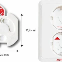 Vardaan Zelfklevende Stopcontactbeveiliging 20 Stuks - Elektriciteit Beveiliging - Combi-Label Stopcontactbeveiliging - Stopcontactbescherming - Kinder & Dierbeveiliging -Telano-winkel 550x301