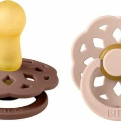 BiBS - Boheme Pacifier - Stage 2 Fopspeen - 2 Stuks - Woodchuck / Blush