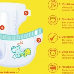 Zwitsal Luiers - Mini Maat 2 - 252 Stuks - Voordeelverpakking 18 Zwitsal Luiers - Mini Maat 2 - 252 Stuks - Voordeelverpakking -Telano-winkel 550x322 1