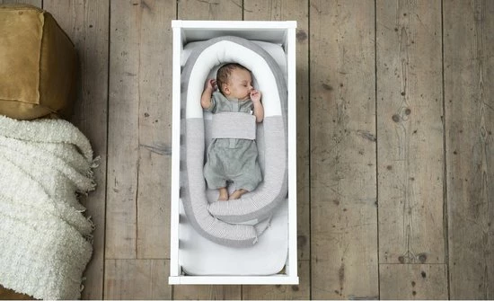 Doomoo Cocoon - Babynestje - Biologisch Katoen En 74 X 46 Cm - Classic Grey 6 Doomoo Cocoon - Babynestje - Biologisch Katoen En 74 X 46 Cm - Classic Grey - Afbeelding 6
