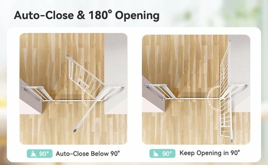 Comomy Traphekje - Traphek Zonder Boren - 75-103cm Veiligheidshek Met Kattendeur - Veiligheidshekje -Hondenhek - Voor Baby's, Kinderen, Hond En Katten - Wit 3 Comomy Traphekje - Traphek Zonder Boren - 75-103cm Veiligheidshek Met Kattendeur - Veiligheidshekje -Hondenhek - Voor Baby's, Kinderen, Hond En Katten - Wit - Afbeelding 3