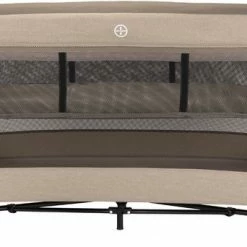 Novi Baby - Campingbedje - Reisbed - Nora Luxe - Inklapbaar - Incl. Verschoonblad - Incl. Transporttas - Incl. Bodemverhoger - 120 X 60 Cm - Zand / Beige - Zwarte Poten -Telano-winkel 550x342 1