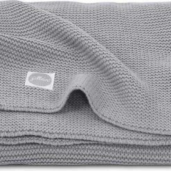 Jollein Baby Deken Wieg 75x100cm Basic Knit - Stone Grey