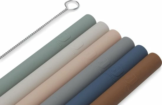 Jollein Rietjes Siliconen Multicolour - 6 Stuks 2 Jollein Rietjes Siliconen Multicolour - 6 Stuks - Afbeelding 2