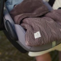 Jollein Voetenzak Voor Autostoel & Kinderwagen - Spring Knit - Chestnut -Telano-winkel 550x366 155