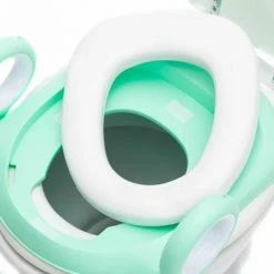 Zavelo Toilet Trainer Met Trapje | Brilverkleiner Met Handvaten En Opstapje | Opvouwbaar Toilet Met Afneembaar Zitje | WC Zindelijkheids Training Voor Jongens/Meisjes | Urinoirs Voor Kind/Peuter Van 2 Tot 7 Jaar | Mint -Telano-winkel 550x366 175