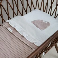 Koeka Baby Dekentje Wieg Wafel Teddy Oslo - Roze/roze - 75x100cm -Telano-winkel 550x366 189