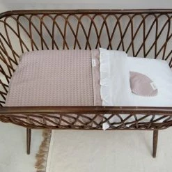 Koeka Baby Dekentje Wieg Wafel Teddy Oslo - Roze/roze - 75x100cm -Telano-winkel 550x366 190