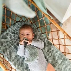 Jollein Baby Hoeslaken Ledikant Jersey 60x120cm Snake - Ash Green -Telano-winkel 550x366 31