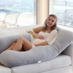 Osteomedix Zwangerschapskussen - Afneembaar Ontwerp - Met EXTRA Rugsteun Kussen - Afneembare Hoes - Ondersteuning Voor Rug, Heupen, Benen, Buik Voor Zwangere Vrouwen - Voedingskussen -Telano-winkel 550x366 4