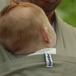 Cuddie Baby Draagdoek - Premium Organic Baby Draagdoek Gemaakt Van Bio Katoen - Newborns Tot 15 Kg - Baby Cadeau - Met Wenskaart - Olive -Telano-winkel 550x366 94