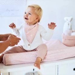 Jollein Aankleedkussenhoes Snake Jersey 50x70cm - Pale Pink -Telano-winkel 550x366 98