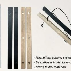 TextilePosters Groeimeter Canvas Met Houten Latten - Geschikt Als Meetlint - Jongens - Jungle - Groeimeter - Kinderkamer Accessoires - Babykamer Decoratie - 37x180 Cm - Sinterklaas Cadeautjes Voor Kinderen - Schoencadeautjes Sinterklaas -Telano-winkel 550x367 24