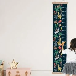 TextilePosters Groeimeter Canvas Met Houten Latten - Geschikt Als Meetlint - Jongens - Jungle - Groeimeter - Kinderkamer Accessoires - Babykamer Decoratie - 37x180 Cm - Sinterklaas Cadeautjes Voor Kinderen - Schoencadeautjes Sinterklaas -Telano-winkel 550x367 26