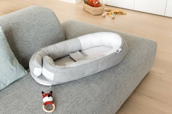 Doomoo Cocoon - Babynestje - Biologisch Katoen En 74 X 46 Cm - Classic Grey 11 Doomoo Cocoon - Babynestje - Biologisch Katoen En 74 X 46 Cm - Classic Grey - Afbeelding 11