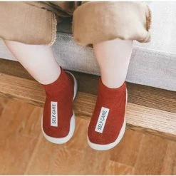 Selfcare Baby Eerste Schoen | Anti Slip Babyschoen | Zachte Rubber Zool | 6-12 Maanden - Bruin -Telano-winkel 550x371