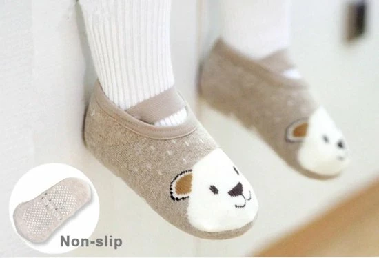 Hiden | Baby Anti-slip Sokjes - Pantoffels - Baby & Verzorging - 1-3 Jaar | Beertje 1 Hiden | Baby Anti-slip Sokjes - Pantoffels - Baby & Verzorging - 1-3 Jaar | Beertje