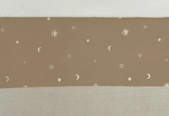 Jollein Baby Laken Ledikant 120x150cm Stargaze - Biscuit 2 Jollein Baby Laken Ledikant 120x150cm Stargaze - Biscuit - Afbeelding 2
