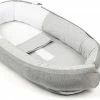 Doomoo Cocoon - Babynestje - Biologisch Katoen En 74 X 46 Cm - Classic Grey