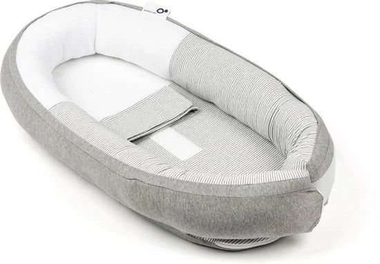 Doomoo Cocoon - Babynestje - Biologisch Katoen En 74 X 46 Cm - Classic Grey 1 Doomoo Cocoon - Babynestje - Biologisch Katoen En 74 X 46 Cm - Classic Grey