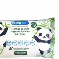 Dermo Care Bamboe Vochtige Doekjes - Toetendoekjes - 10 X 40 Stuks