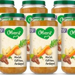 Olvarit Babymaaltijd 15+ Maanden - Wortel Kalfsvlees Aardappel - 6 X 250g
