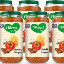 Olvarit Babymaaltijd 15+ Maanden - Spaghetti Bolognese - 6 X 250g