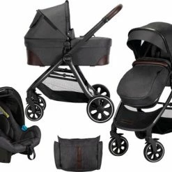 Xadventure X Adventure 3 In 1 Kinderwagen Xline V2 - Dark Grey -Telano-winkel 550x395