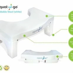 Squat-n-Go Squat-n Go Toiletkrukje Inklapbaar Wit - Juiste Houding Op Toilet -Telano-winkel 550x412